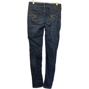 Silver Jeans Co Suki Mid Skinny Womens W26 L31 Medium Wash Denim Super Stretch J